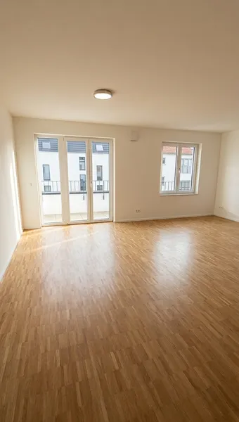 Helle 3-Zimmer-Neubauwohnung mit Balkon, Einbauküche und Aufzug — photo 1